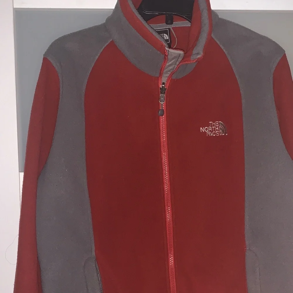 The North Face Dark Reddish and Gray Outdoor Jacket